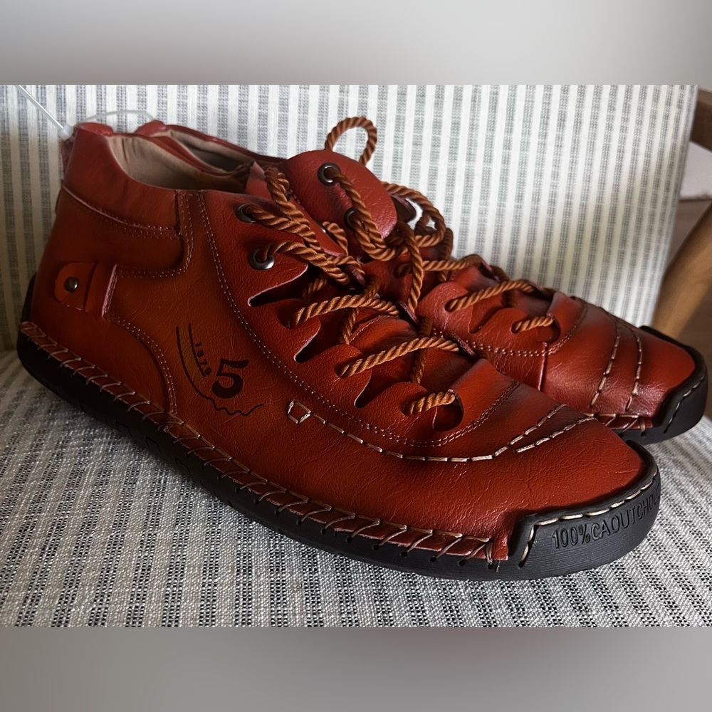NWT Men’s Alcubieree Casual Shoes, Brown w/ Black Sole, 50